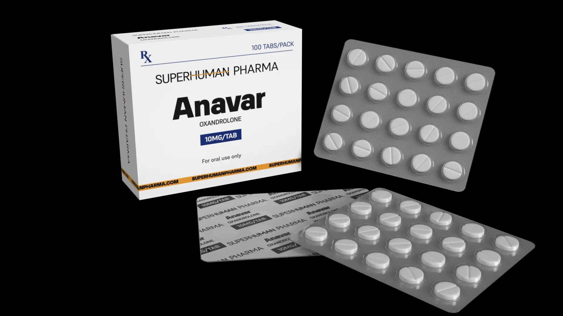 Anavar 10 mg [100 compresse] SuperHuman Pharma