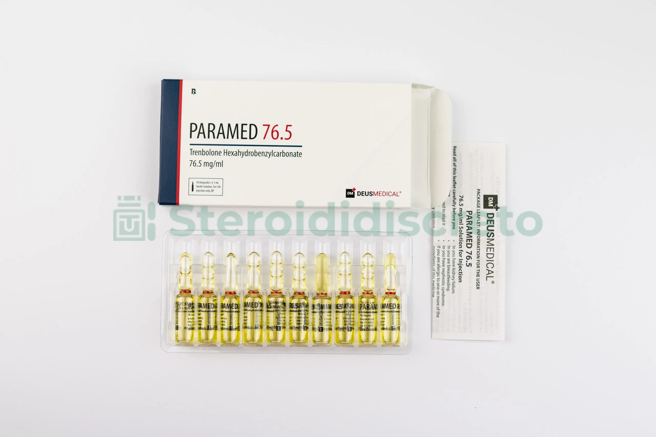 PARAMED 76.5 (Trenbolone Hexahydrobenzylcarbonate) Deus Medical
