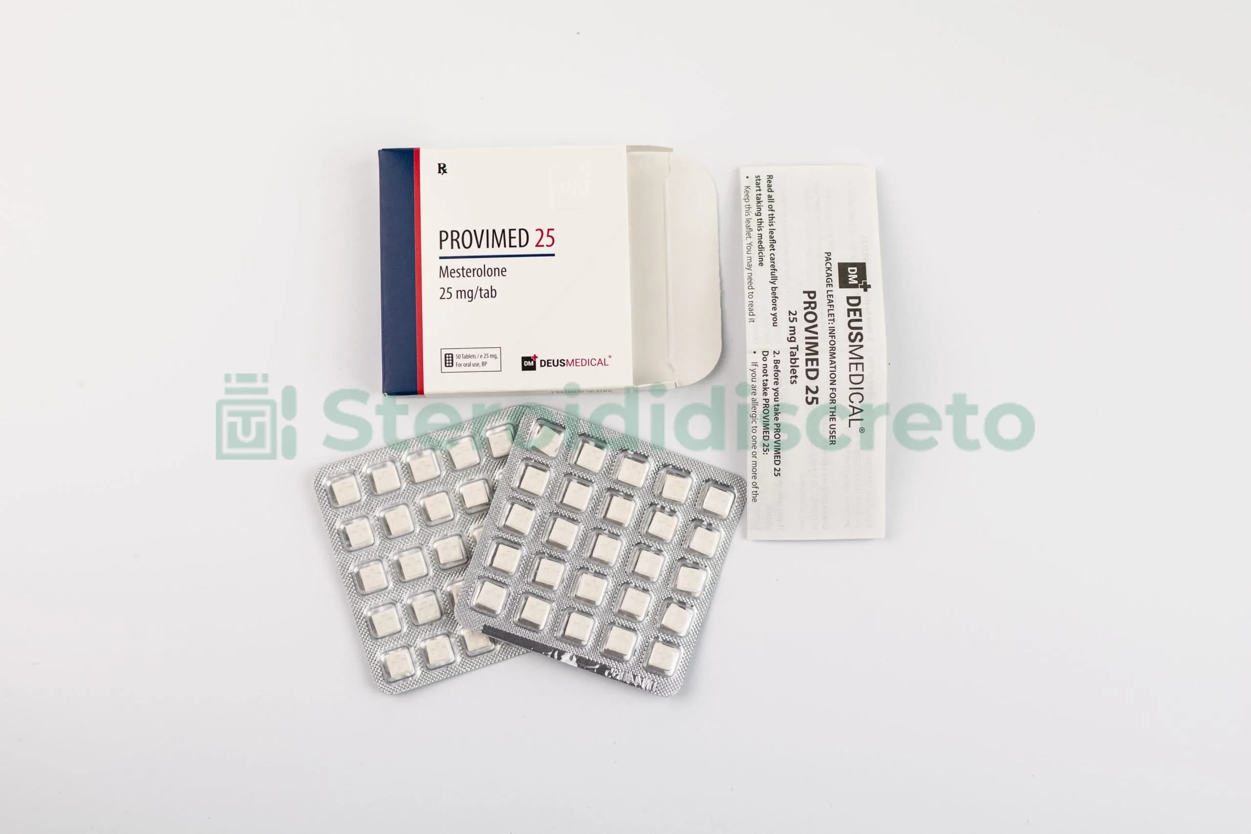 PROVIMED 25mg/tab (Mesterolone) Deus Medical