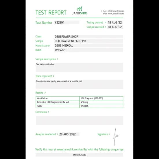 HGH Fragment Deus Medical