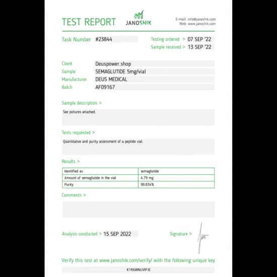 SEMAGLUTIDE (Glucagon-Like Peptide-1 (GLP-1)) Deus Medical