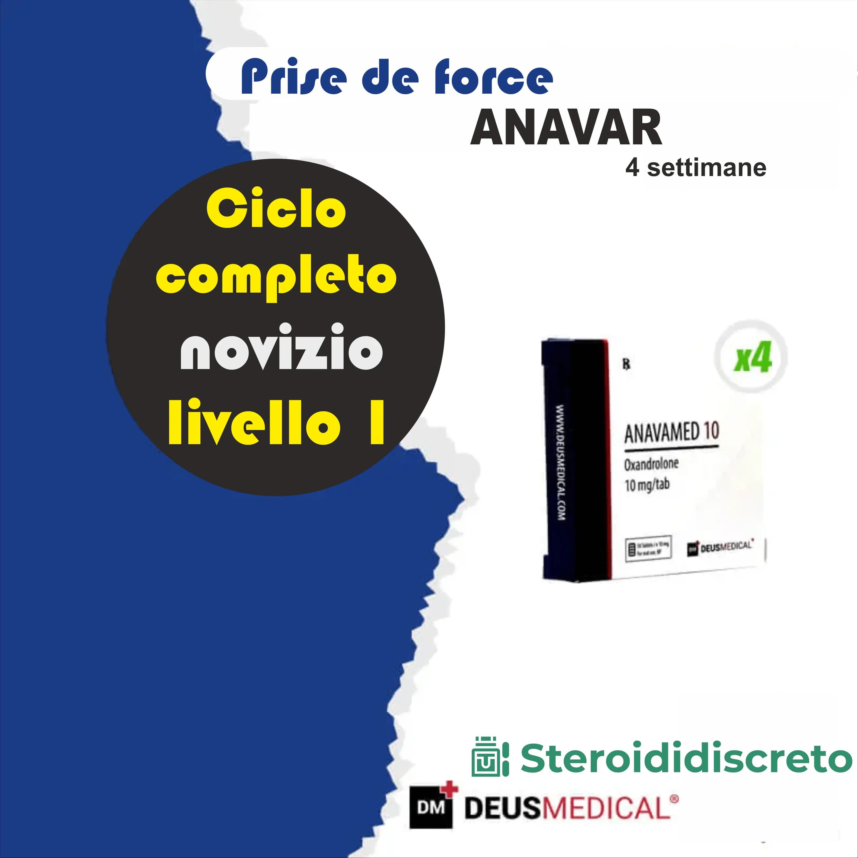 Anavar Solo - 4 Settimane