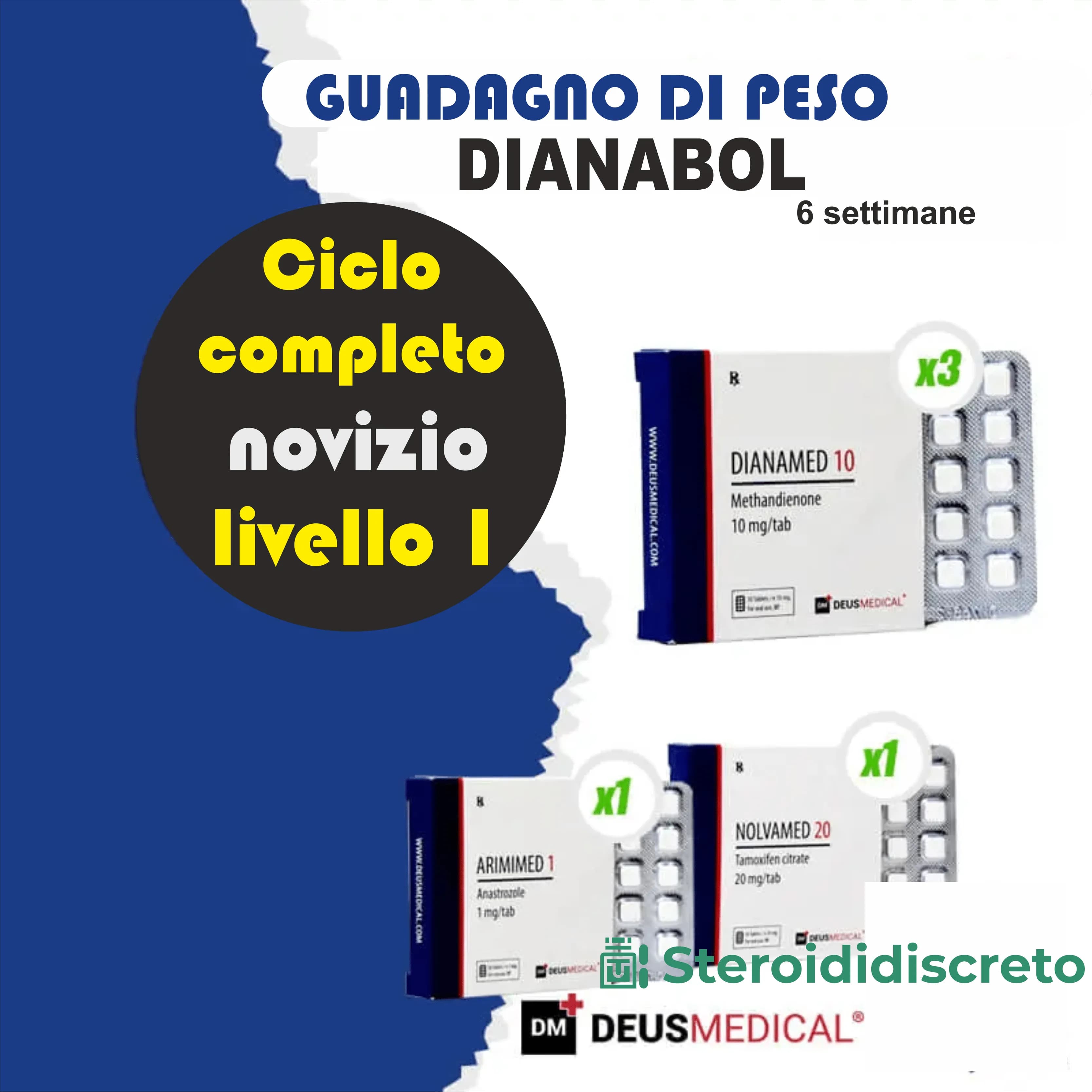 Dianabol Solo - 6 Settimane Deus Medical
