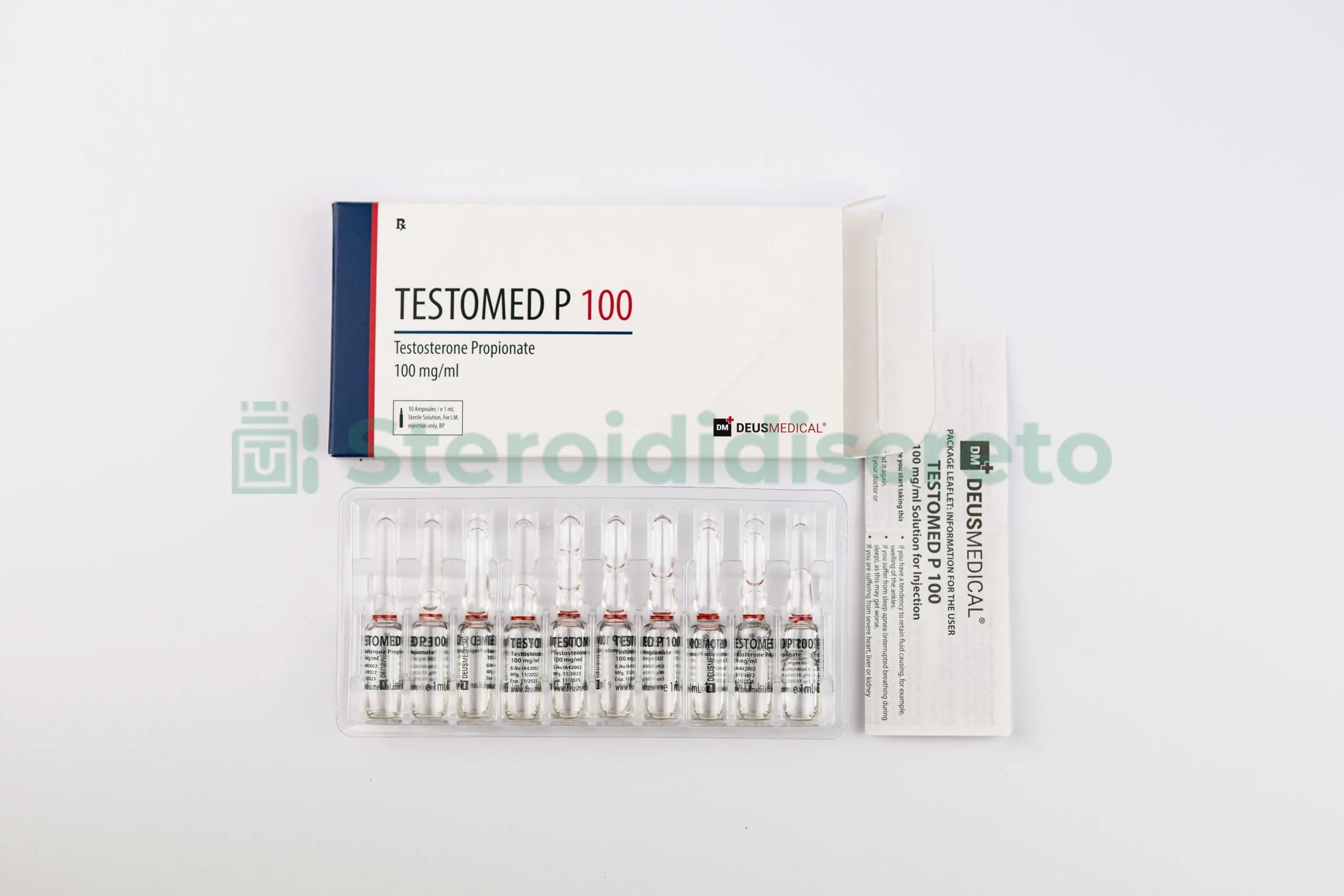 TESTOMED P 100 (Testosterone Propionate) Deus Medical