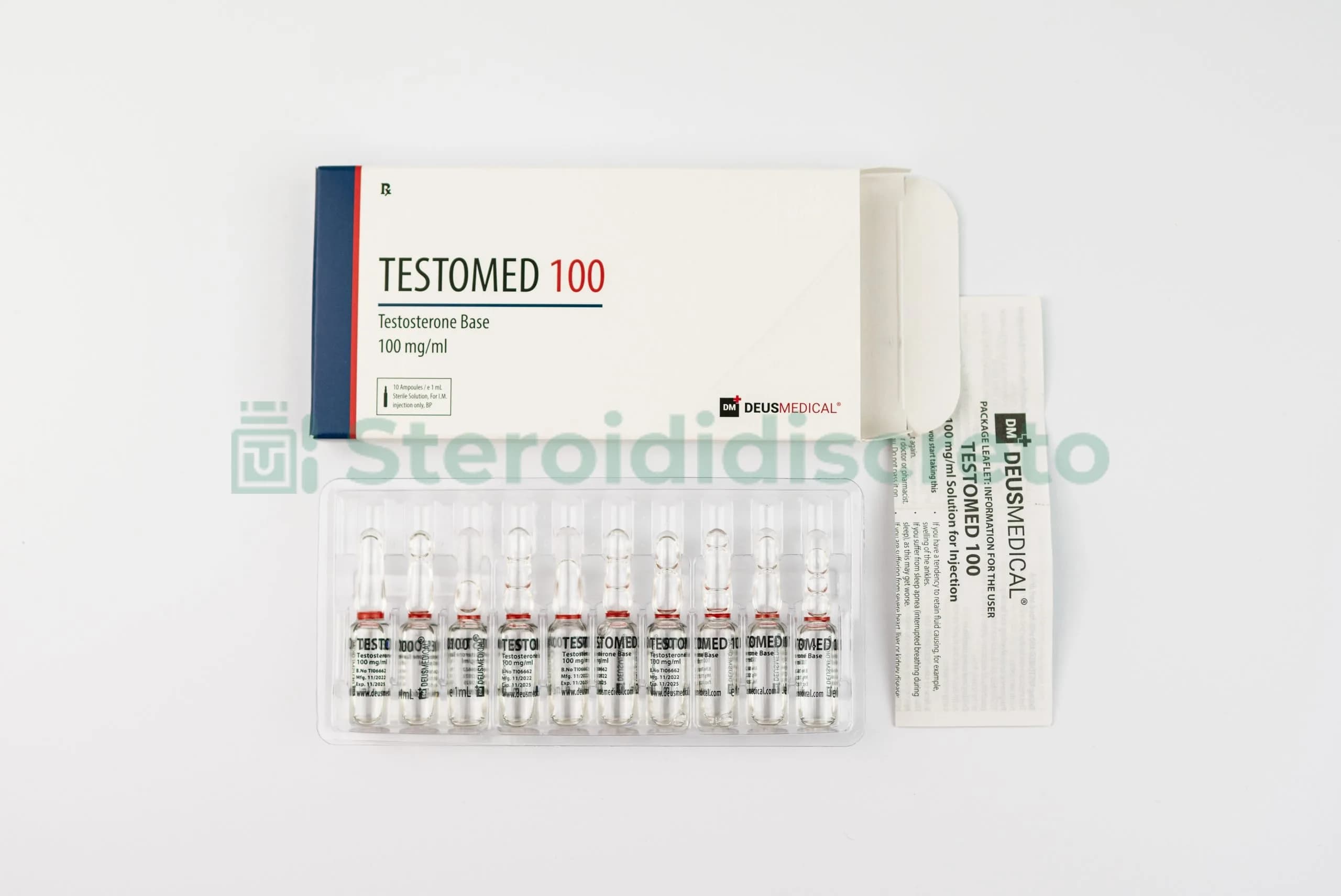 TESTOMED SUSPENSION 100 (Testosterone) Deus Medical