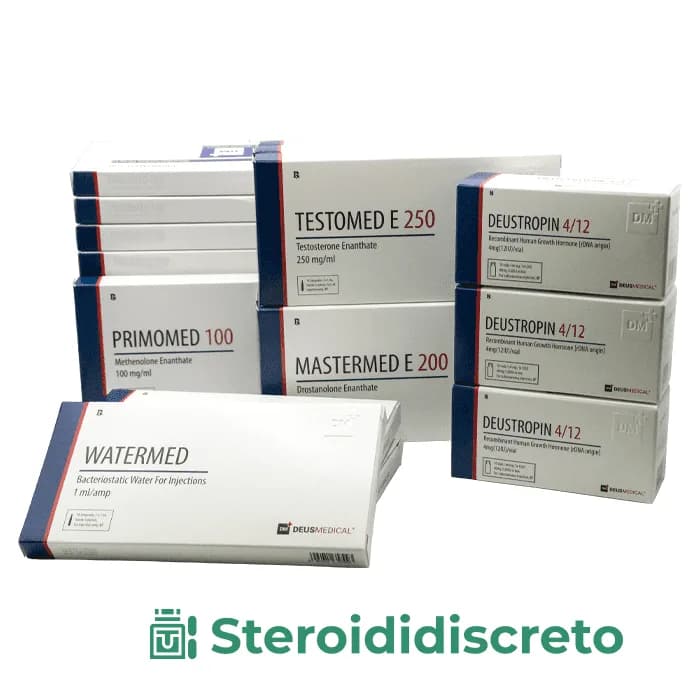Primobolan + testosterone + cura dell'ormone della crescita - Deus Medical