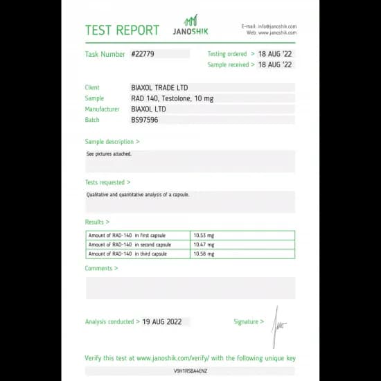 TESTOLONE (RAD140) Biaxol Supplements