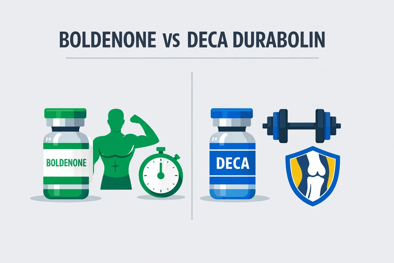 Boldenone vs Deca: Massa Muscolare, Articolazioni ed Effetti Collaterali a Confronto