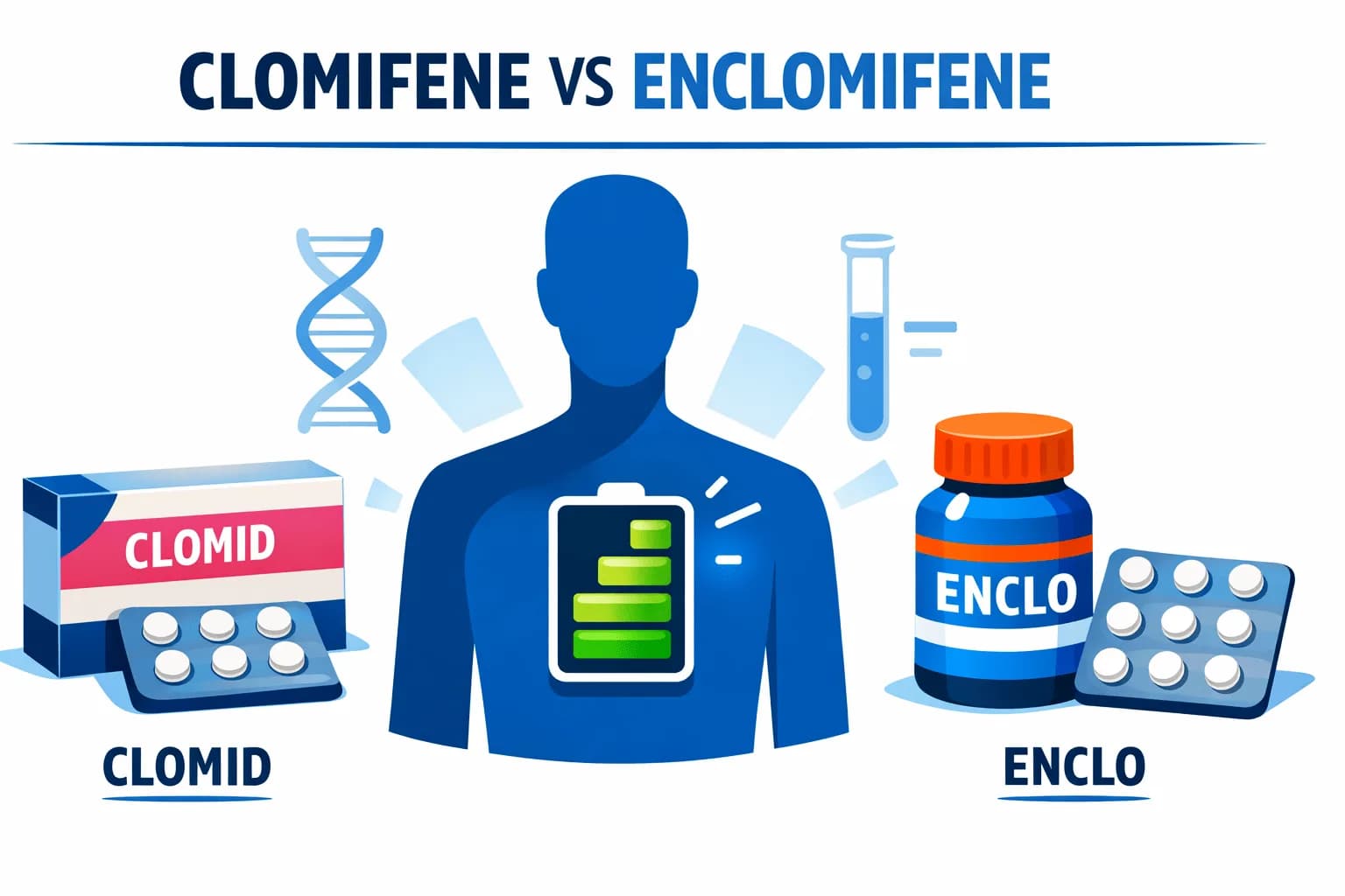 Clomifene vs Enclomifene: SERM Puro per un Riavvio Più Rapido del Testosterone