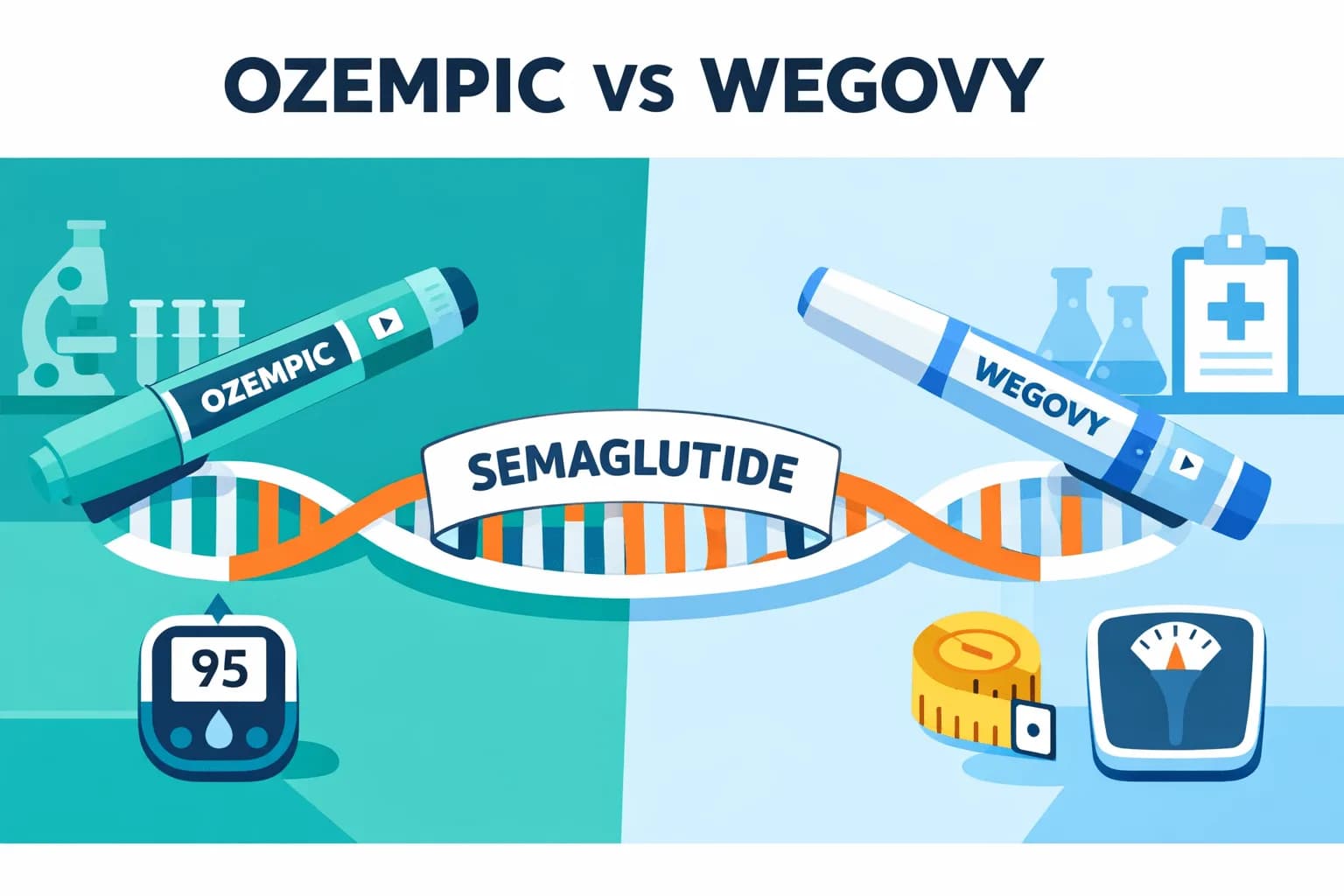 Ozempic® contro Wegovy®: qual è la vera differenza?