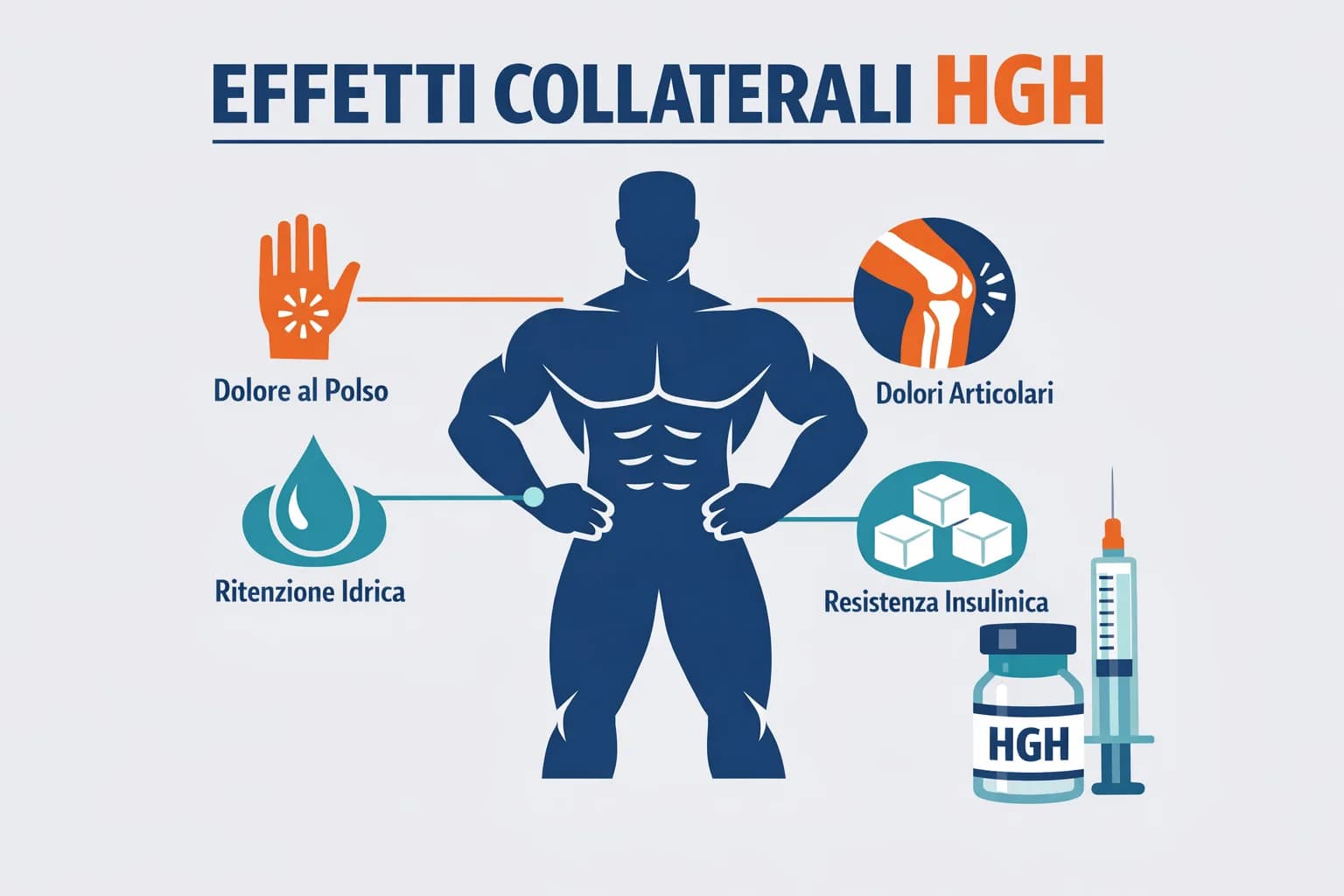Effetti Collaterali della HGH: Sindrome del Tunnel Carpale, Resistenza all’Insulina e Sicurezza