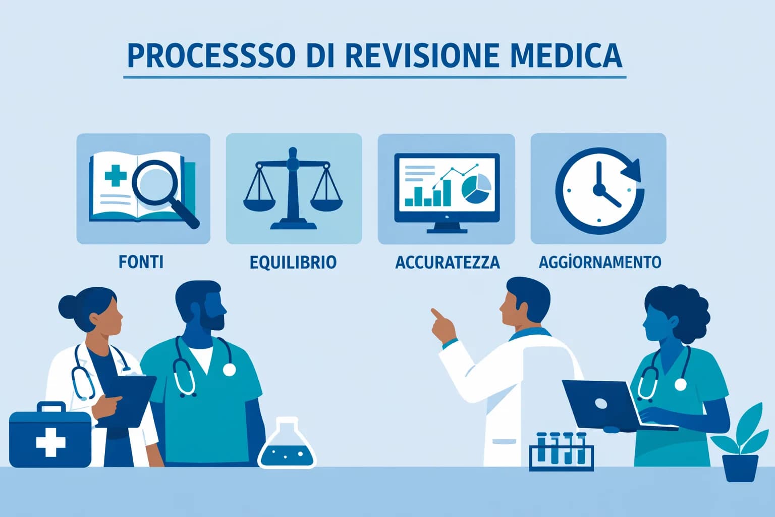 Guida alla salute: Processo di revisione medica