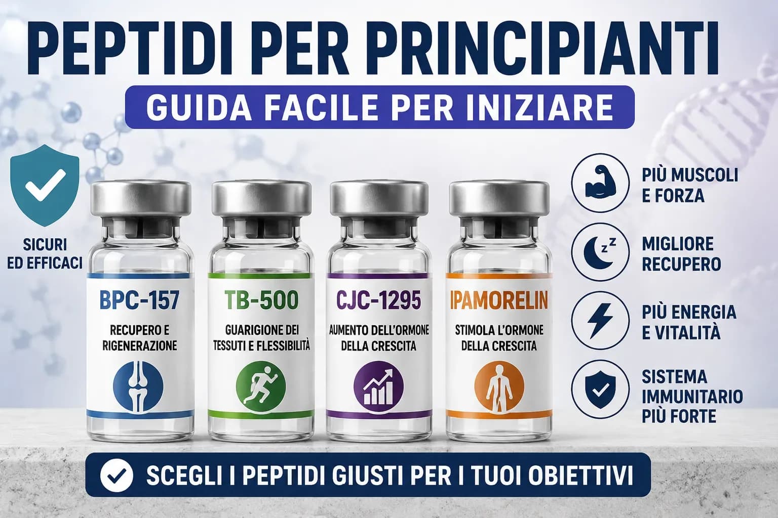 Peptidi per principianti: la guida introduttiva al mondo dei peptidi