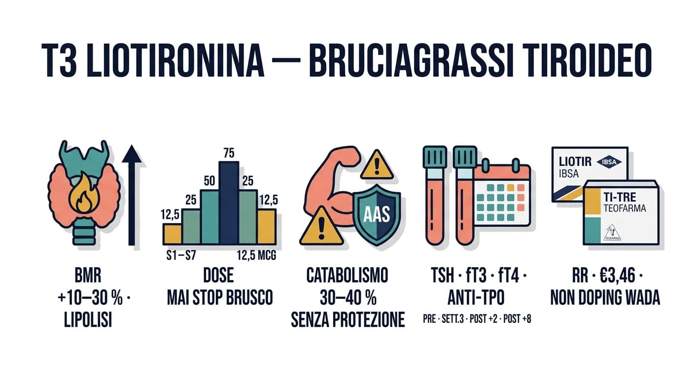 T3 (Liotironina): il bruciagrassi più potente, guida completa