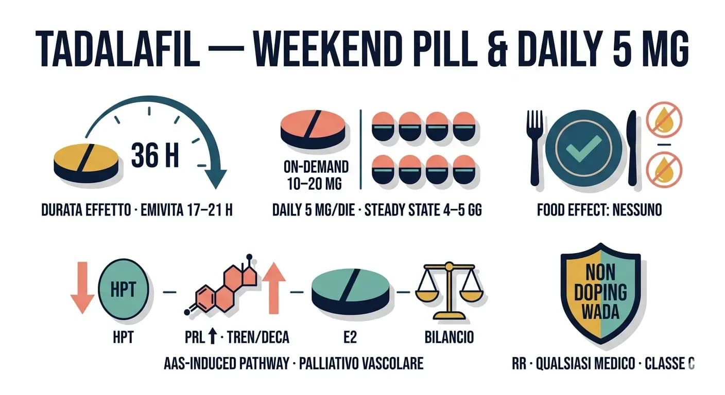 Tadalafil (Cialis): dosaggio, effetti e uso nel bodybuilding