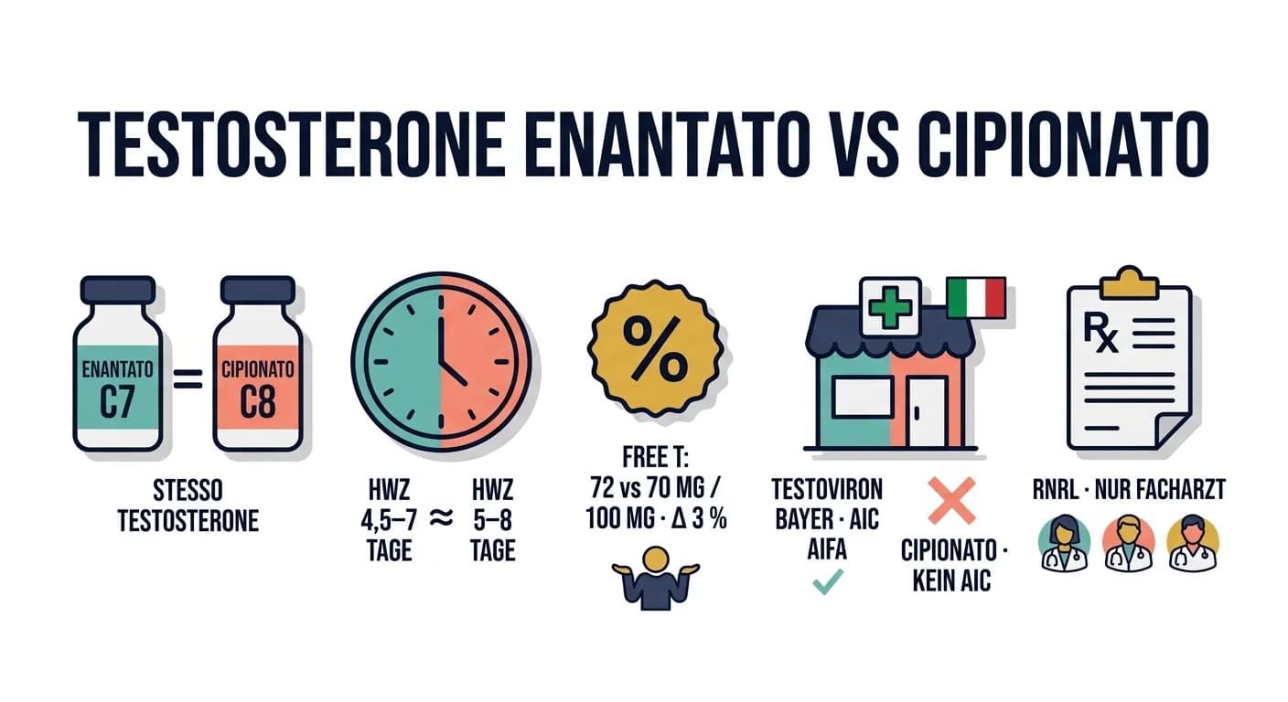 Enantato vs Cipionato: quale testosterone scegliere?