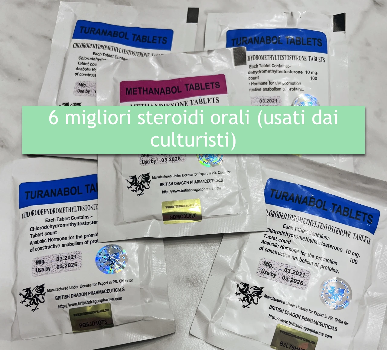 6 migliori steroidi orali (usati dai culturisti)
