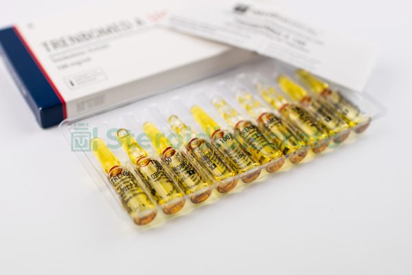 TRENBOMED A 100 (Acetato di trenbolone), 100mg/ml, prodotto da Deus Medical, un potente steroide anabolizzante utilizzato per aumentare la massa muscolare e migliorare le prestazioni atletiche