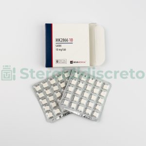 MK2866 10 (Ostarina) 10mg/Tab, prodotto da Deus Medical, modulatore selettivo del recettore degli androgeni (SARM) utilizzato per aumentare la massa muscolare e migliorare la forza fisica