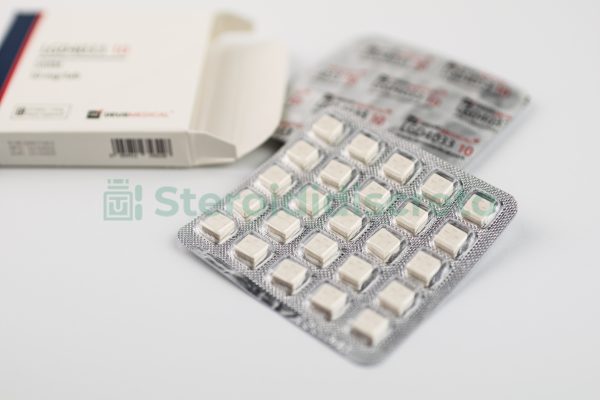 LGD4033 10 (Ligandrol) 10mg/Tab, prodotto da Deus Medical, modulatore selettivo del recettore degli androgeni (SARM) utilizzato per aumentare la massa muscolare e migliorare la forza fisica