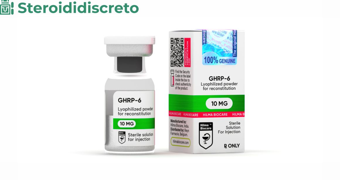 Flacone da 10 mg di GHRP-6 di Hilma Biocare