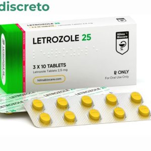 Confezione blister di Letrozolo 25 da 2,5 mg con 30 compresse, prodotto da Hilma Biocare