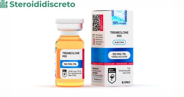 Fiala da 10 ml di mix di trenbolone (150 mg/ml) di Hilma Biocare