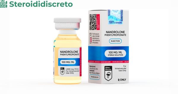 Fiala da 10 ml di nandrolone phenylpropionate (NPP) con un dosaggio di 100 mg/ml di Hilma Biocare