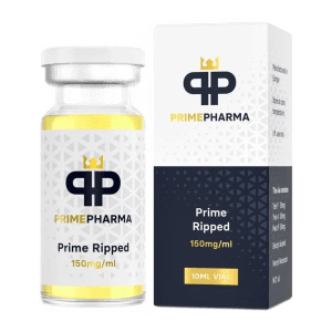 "Immagine di una fiala da 10 ml etichettata 'Prime Ripped 150 mg/ml – Prime Pharma