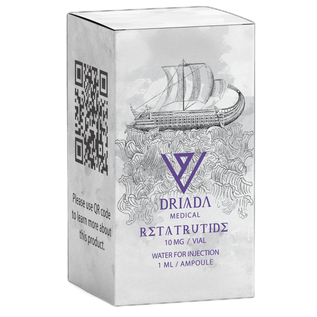 Scatola di Retatrutide 10mg da Driada Medical